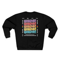 Whoa 2-Sided Unisex Premium Crewneck Sweatshirt