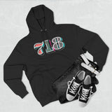 “typo-GRAPHIC-all” 718 Area Code - Unisex Premium Pullover Hoodie