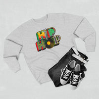 “typo-GRAPHIC-all” Hip Hop v1 - Unisex Premium Crewneck Sweatshirt