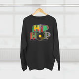 “typo-GRAPHIC-all” Hip Hop v1 - Unisex Premium Crewneck Sweatshirt