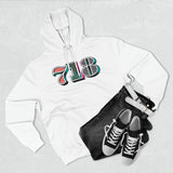 “typo-GRAPHIC-all” 718 Area Code - Unisex Premium Pullover Hoodie