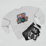 “typo-GRAPHIC-all” Hip Hop v2 Unisex Premium Crewneck Sweatshirt