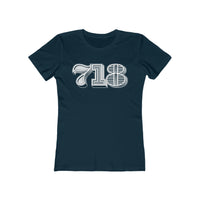 718 Area Code - Women's The Boyfriend Tee