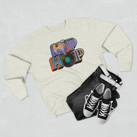 “typo-GRAPHIC-all” Hip Hop v2 Unisex Premium Crewneck Sweatshirt