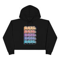 Dope (Pastel Sunset) - Crop Hoodie