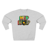 “typo-GRAPHIC-all” Hip Hop v1 - Unisex Premium Crewneck Sweatshirt