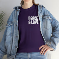 Peace & Love - Unisex Heavy Cotton Tee