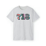 “typoGRAPHICall” 718 Area Code - Unisex Ultra Cotton Tee