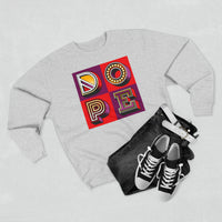 “typoGRAPHICall” Dope (square) v2 - Premium Crewneck Sweatshirt