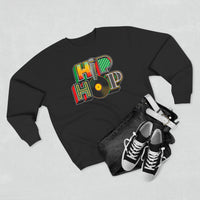 “typo-GRAPHIC-all” Hip Hop v1 - Unisex Premium Crewneck Sweatshirt