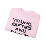 Young, Gifted and Black (bold) Unisex Heavy Blend™ Crewneck Sweatshirt