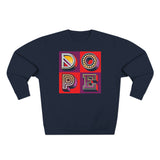 “typoGRAPHICall” Dope (square) v2 - Premium Crewneck Sweatshirt