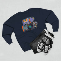 “typo-GRAPHIC-all” Hip Hop v2 Unisex Premium Crewneck Sweatshirt