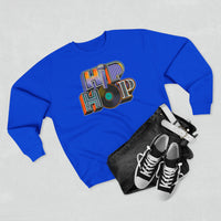 “typo-GRAPHIC-all” Hip Hop v2 Unisex Premium Crewneck Sweatshirt